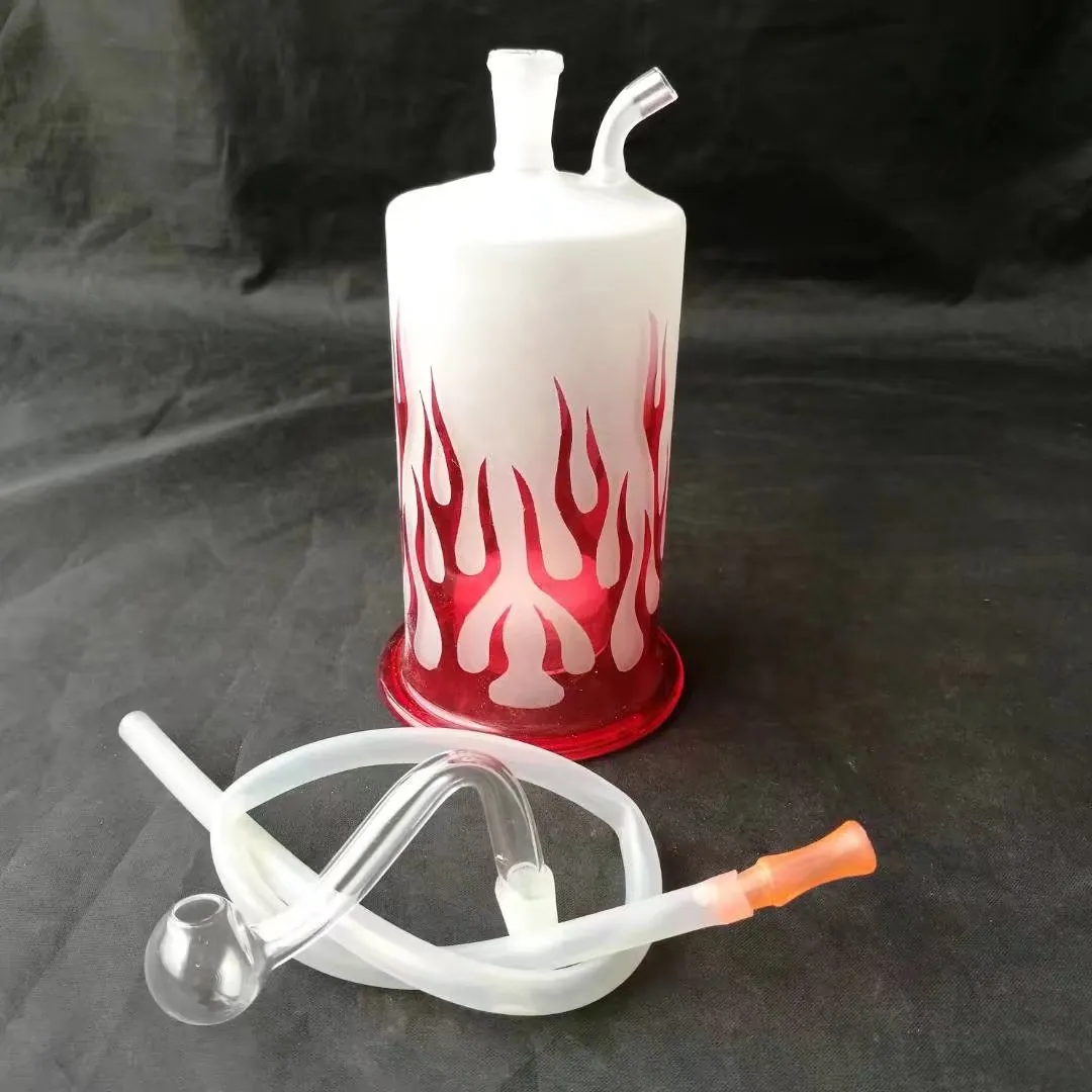 Sprayed flame pot, wholesale glass bongs, glass water pipe, glass oil burner, adapter, bowl, nail