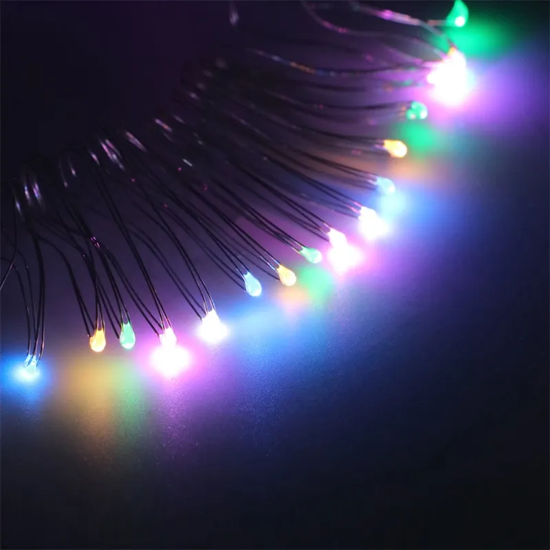 2M 20LEDS VAKANTIE VERLICHTING 3 * AA Batterij Power Operated LED Koperdraad String Lights Christmas Party Wedding New Year Use