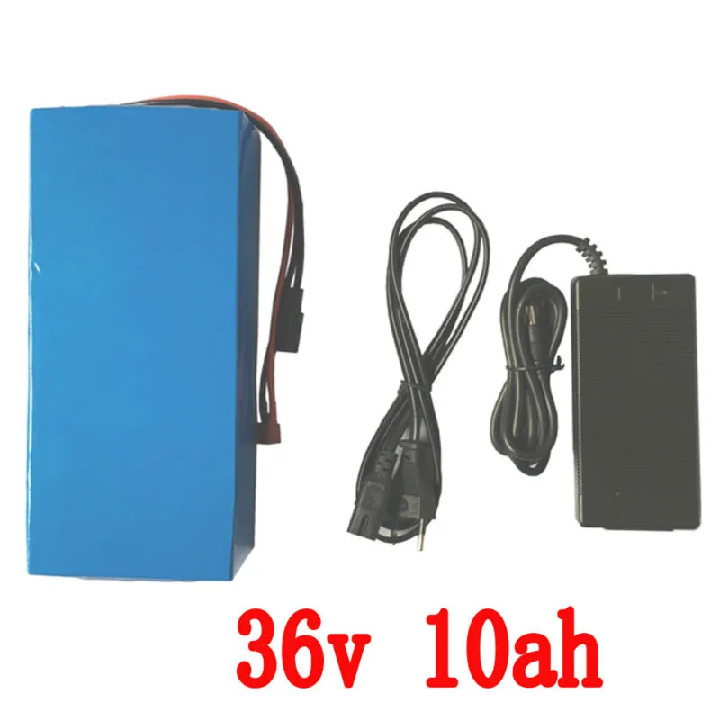 Batterie de vélo électrique 36v 10Ah batterie au lithium 350W 36V avec chargeur 42v 2A, batterie de vélo 15A BMS 36v E livraison gratuite