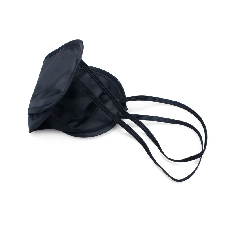 Black Sleep Eye Masker Shades Sleeping Rest Cover Blinddoek Nieuwe Outdoor Air Travel Groothandel 1200 stks Vermijd direct zonlicht