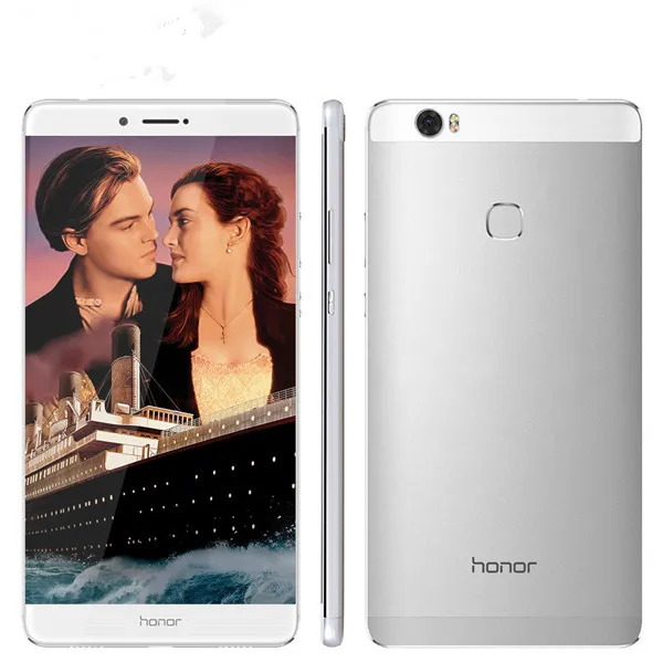 Téléphone portable d'origine Huawei Honor Note 8 4G LTE Kirin 955 Octa Core 4 Go de RAM 64 Go 128 Go ROM Android 6,6 "écran AMOLED 13,0 MP OTG empreinte digitale ID 4500 mAh téléphone portable intelligent