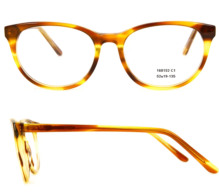 Fashion Womens Eyeglasses Frames Designer Eyeglass Brown Full Rim