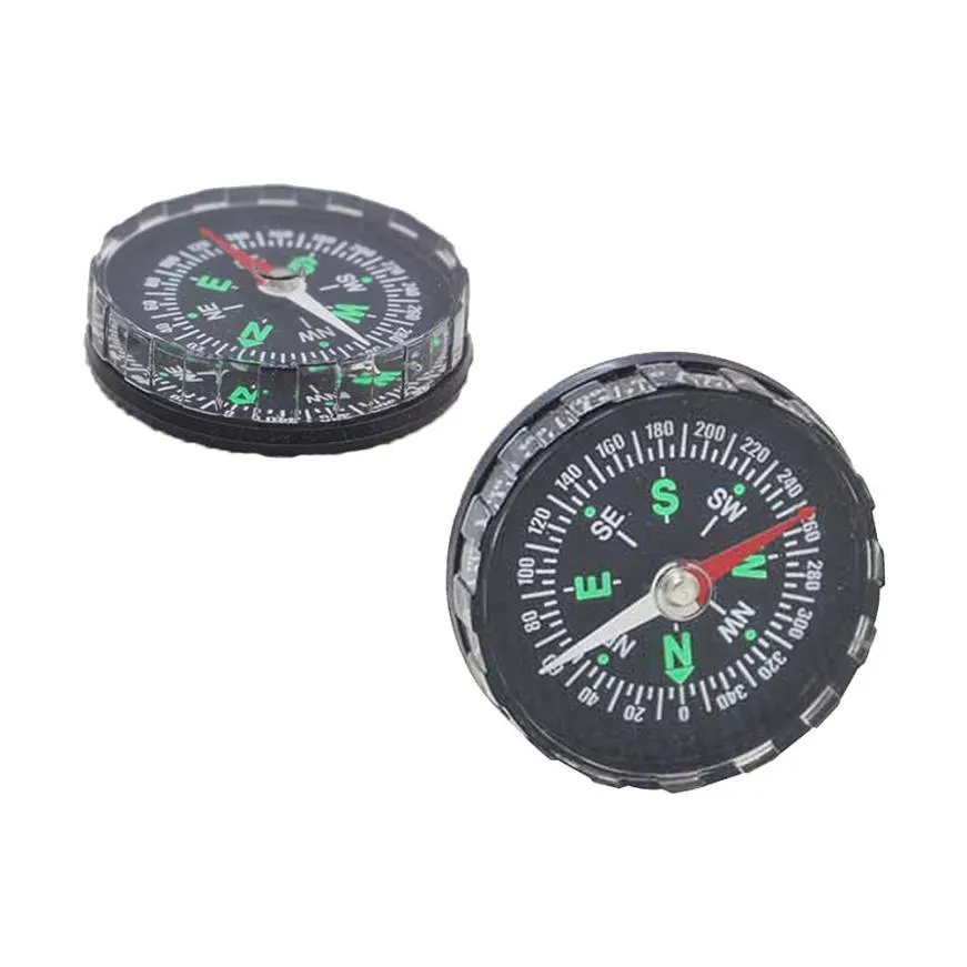 Outdoor Gadgets Mini Pocket Liquid Filled Button Compass for Hiking Camping Outdoor Nov21