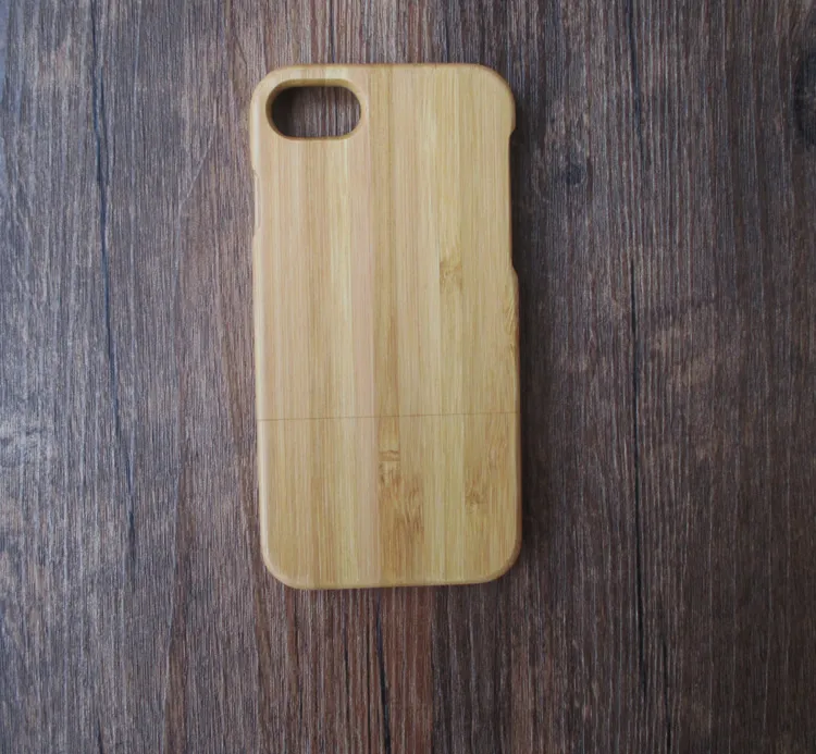 iPhone 6 7 6sプラス100％木彫りケースの携帯電話のハードバックカバーのための高級ナチュラルの木製の竹の携帯電話のケース