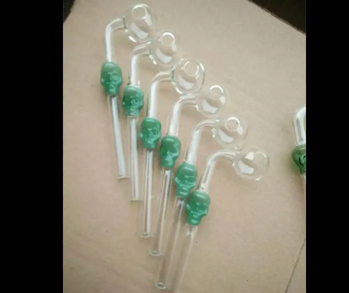 Accessori bong Emerald Transparent Bone Smoke Cottage ﾠ, Tubi in vetro bruciatori a nafta Tubi l'acqua Pipa in vetro Rigs olio Fumo con contagocce Gla