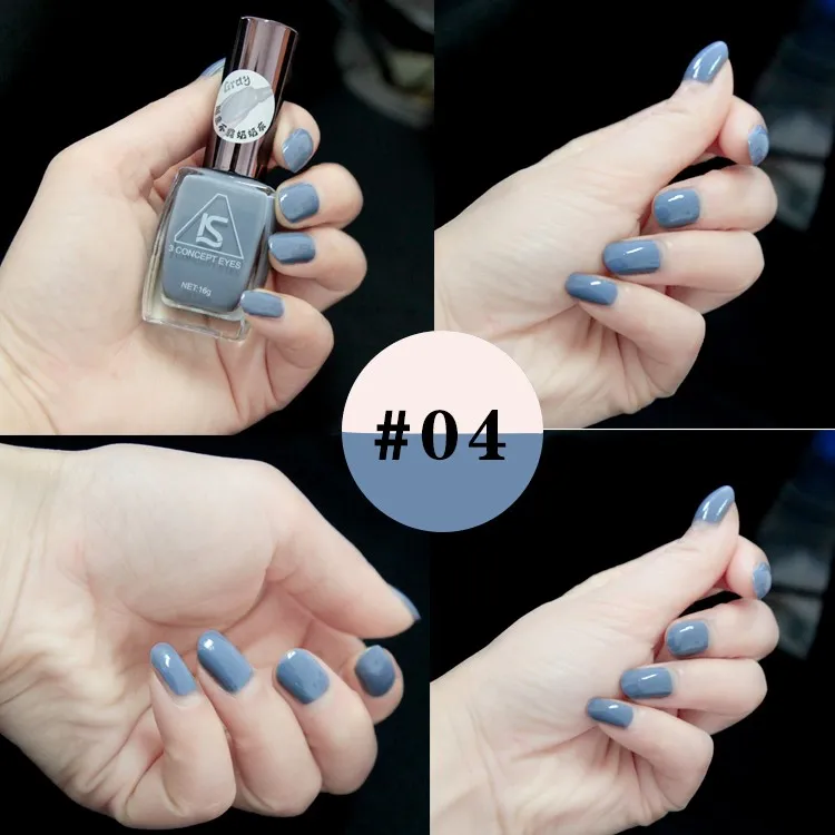Hela matt nagelgel polsk mode grå färg 12 färger 16 ml manikyr skönhetsverktyg vernis en ongle lack nagellack4328836