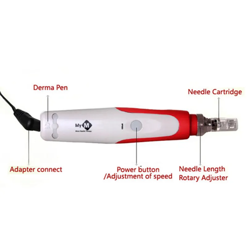 MYM Derma Pen Elektrische N2-C Derma Pen Stempel Auto Micro Naald Roller Huidverzorging Tool