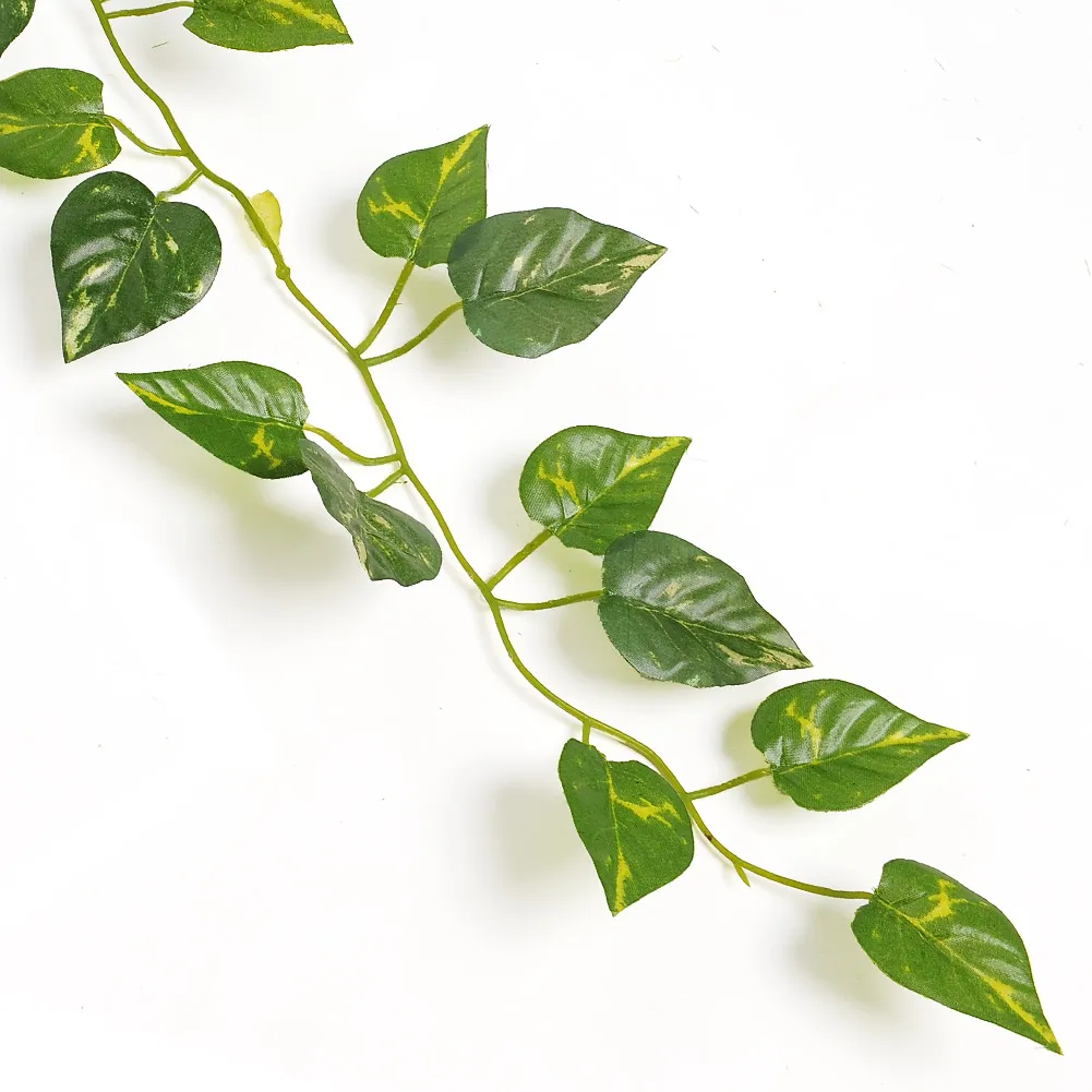 卸売 -  2m人工アイビーリーフガーランド植物ブドウの偽の葉の花の家の装飾プラスチック人工花Rattan Evergreen Cirrus
