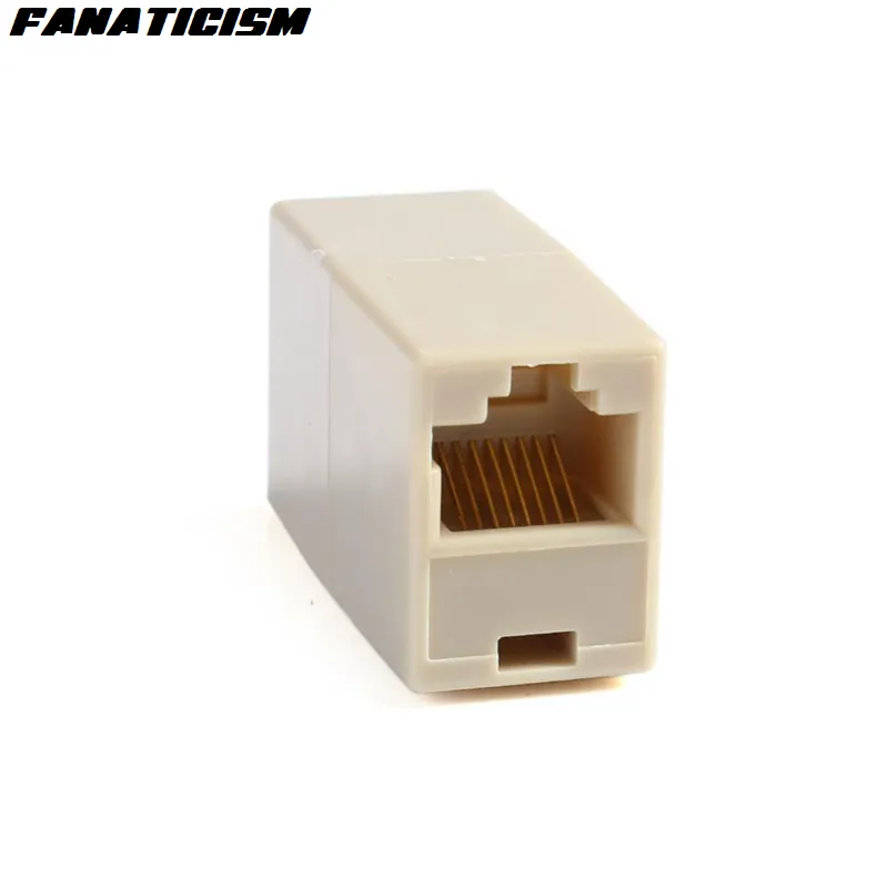 High Qulaity 8P8C RJ-45 CAT5E Newtwork Ethernet Lan Cable Joiner Extension Coupler Connector RJ45 CAT6 CAT6E Extender Plug