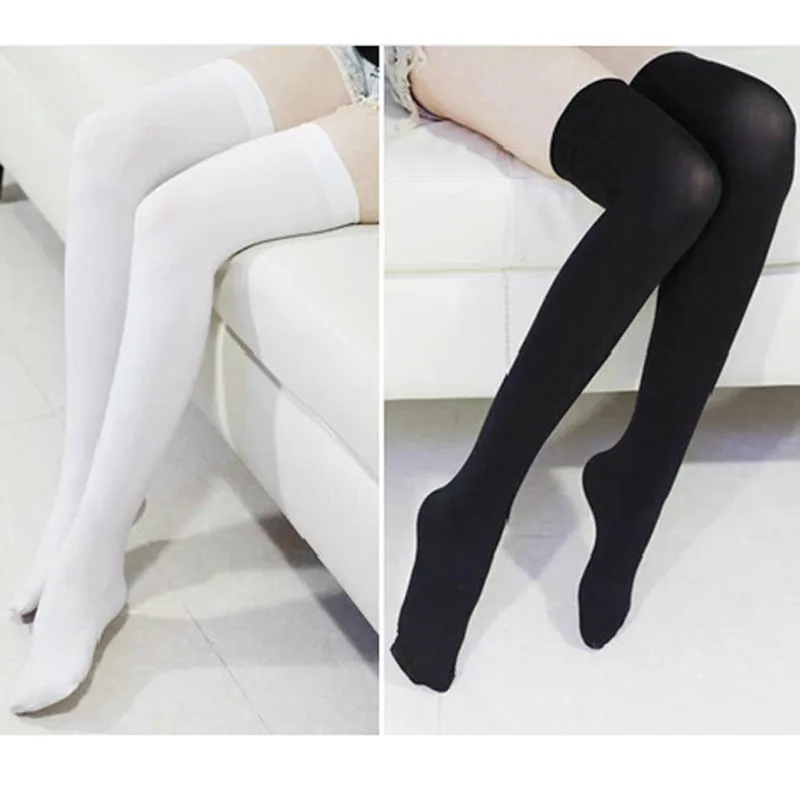 Wholesale Stockings Women Knee Socks Fashion Over Knee High Sexy Temptation Stretch Nylon Thigh High Long Sock 2016 Autumn Winter Hot Sale 1 469 DHgate