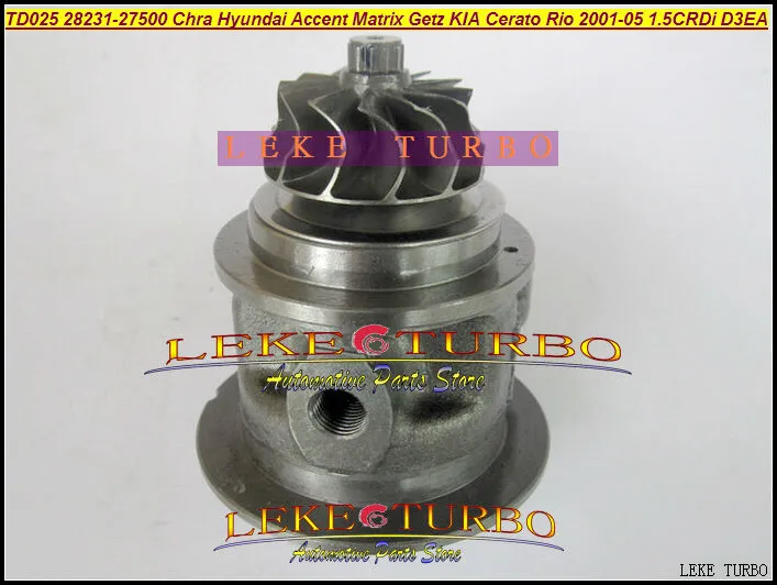 Cartuccia turbocompressore TD025 28231-27500 49173-02610 Turbo Chra Per HYUNDAI Accent Matrix Getz Per KIA Cerato Rio 1.5L CRDi D3EA