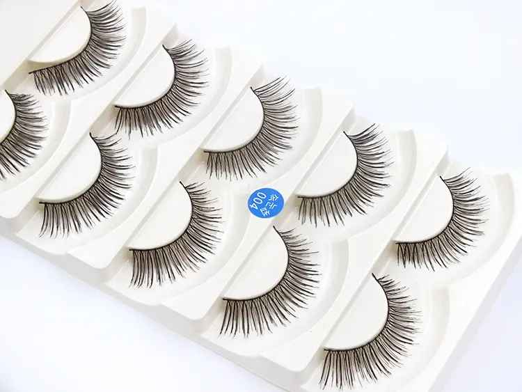 Soft Long Makeup Cross Thick False Eyelashes Package Natural 3D Handmade Lashes with Retail Box