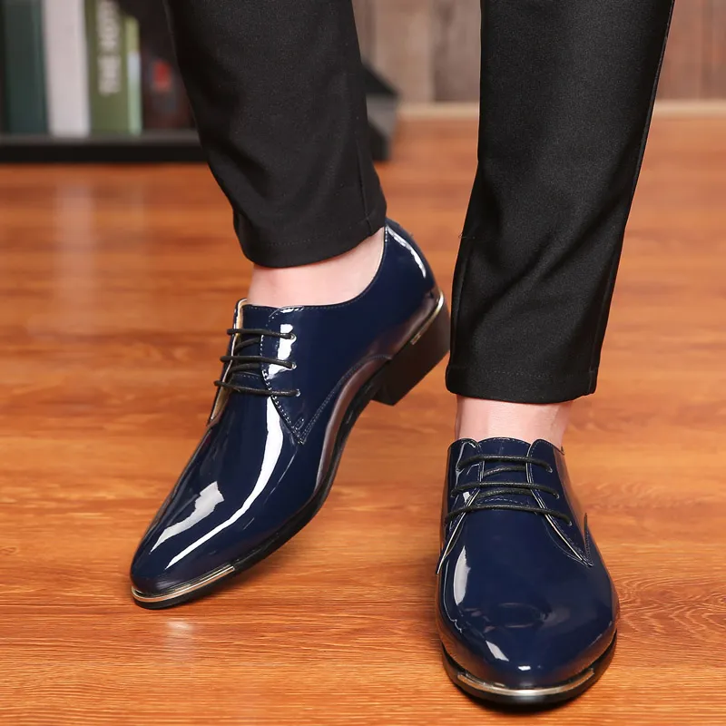 Zapatos de hombre para traje azul clearance