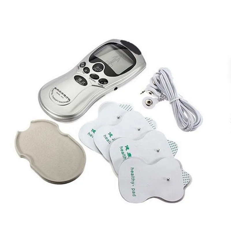 4 électrodes Tens masseur d'acupuncture numérique électrique masseur complet du corps thérapie numérique machine de massage 6483336