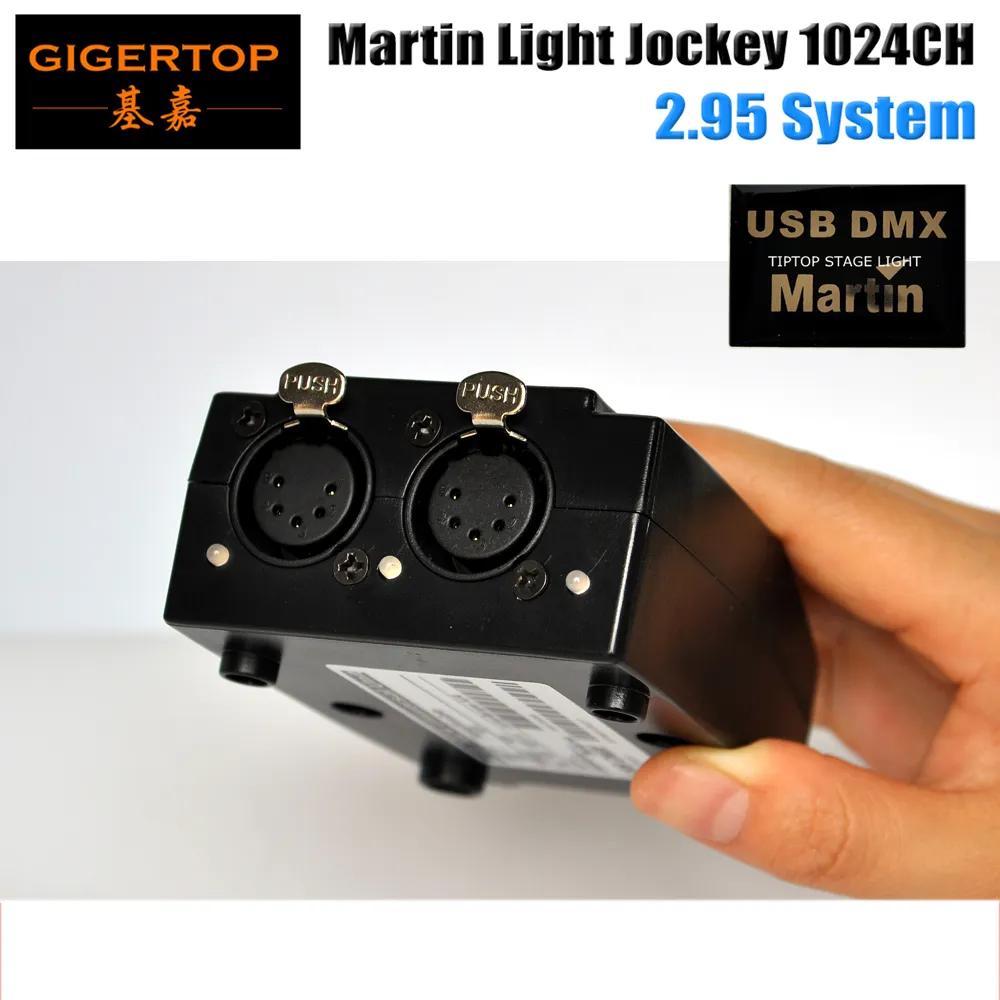 Tiptop Hot Selling 5 Pin USB DMX Martin LightJockey Software Interface DMX USB Controller 1024 Kanaler Stage Lighting Console