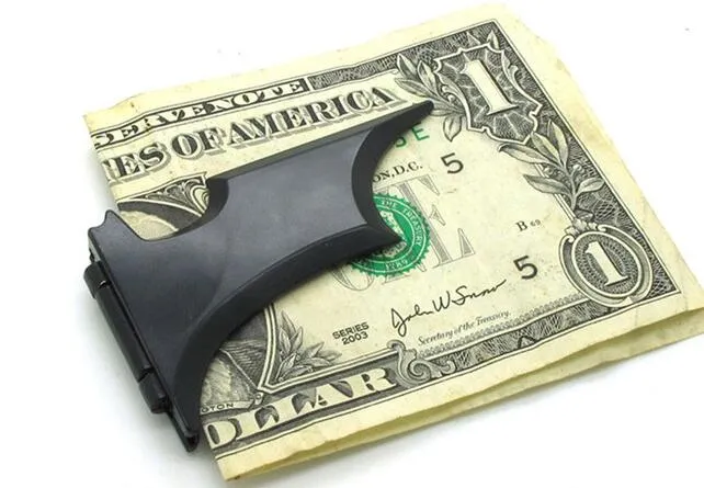 121x36mm Batman Shape Money Clip For Man Magnetic Folding Card Metal Holder Wallet For Cash Counting Cash Clip For Safe