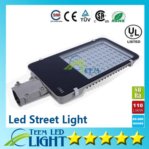 LED Street Light 12W 24W 30W 50W 60W 80W 100W 85-265V Vattentät IP65 Garden Road Stadium LED Lampor Flood Lights LED utomhusbelysning