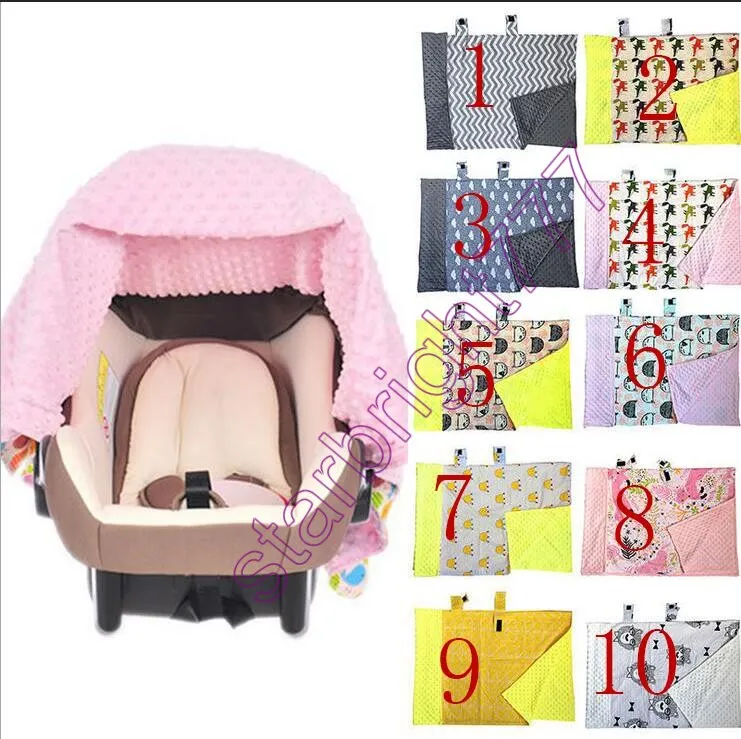 INS MULTIFUNCTIONAL FOX NURSING INFBAND BIL SEAT COVER CHEVRON ZIGZAG BOTTAGE BABY CARTOR SHADE CLÄCK BABY CAR SEAT CANOPY BABY BEBLEVET