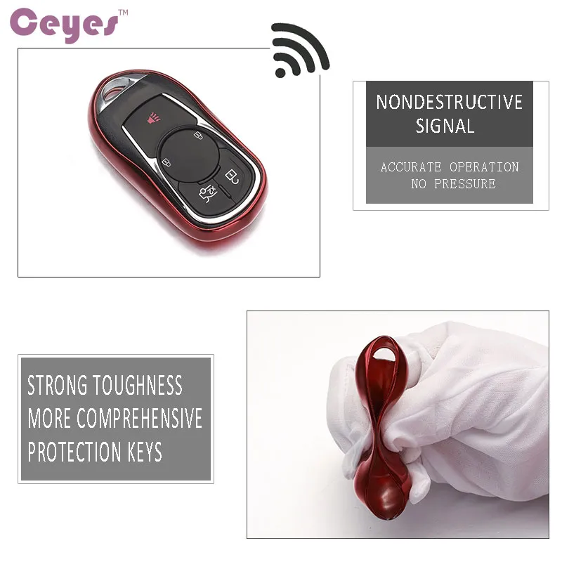 Car Styling Key Cover OPEL Astra Buick ENCORE ENVISION NEW LACROSSE Anelli Key Shell Remote Cover Protettiva Car Styling