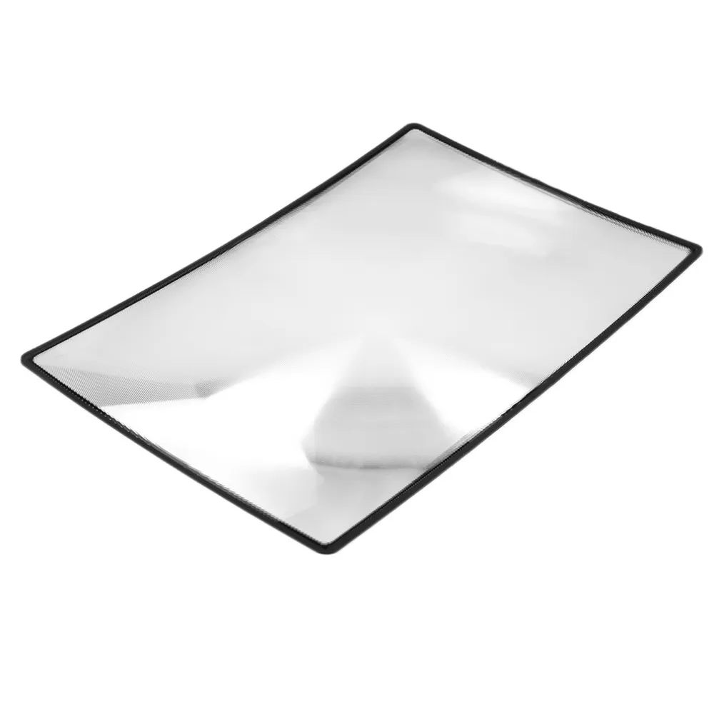 180X120mm Convinient A5 Flat PVC Magnifier Sheet X3 Book Page Magnification Magnifying Reading Glass Lens Brand New