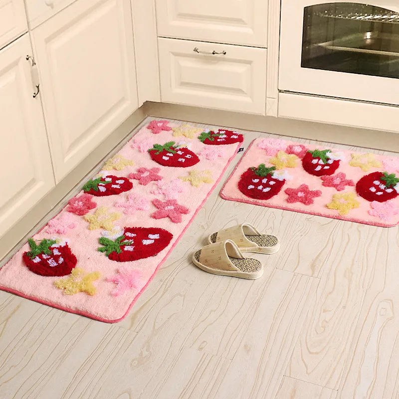 Fruit Rug Fruit Kitchen Rugs Strawberry High Quality Handmade Floor