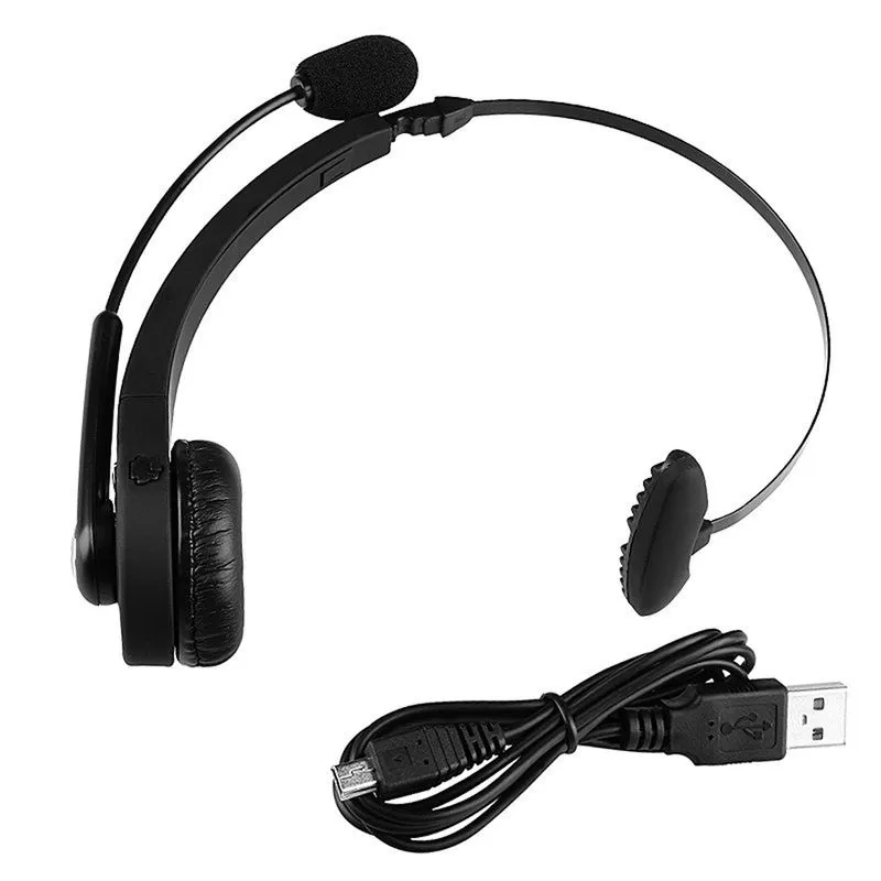 BTH-068 Trådlös Bluetooth Headset Headwearing Gaming Earphone Wtih Mic Noice Cancelying Handsfree för Sony PS3 PlayStation 3 PC Smartphones