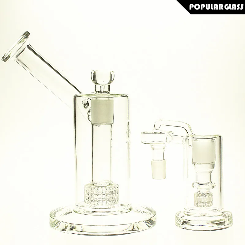 SAML 22.5cm Tall Matrix sidecar Glass bong Hookahs birdcage perc Oil Rig With Ash Catcher Joint size18.8mm PG5113