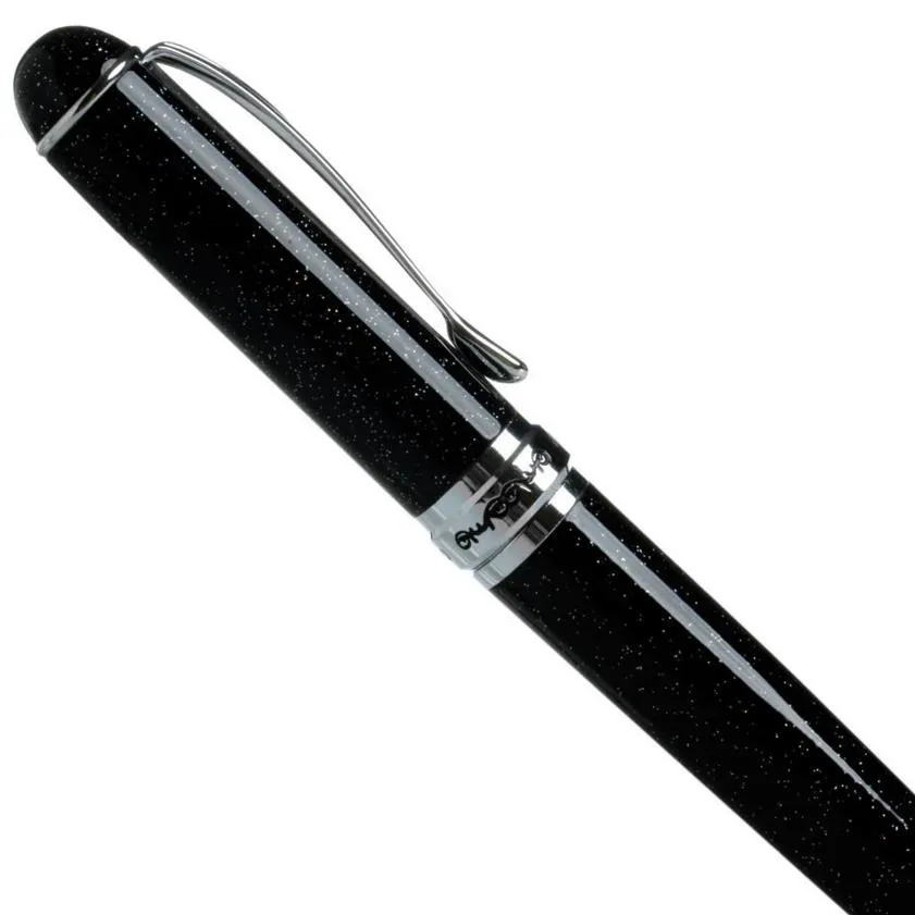 Luxury JINHAO Fountain Pen Black shimmering sands Medium NIB Sign Pens Writing Supplies Party holdiay gift