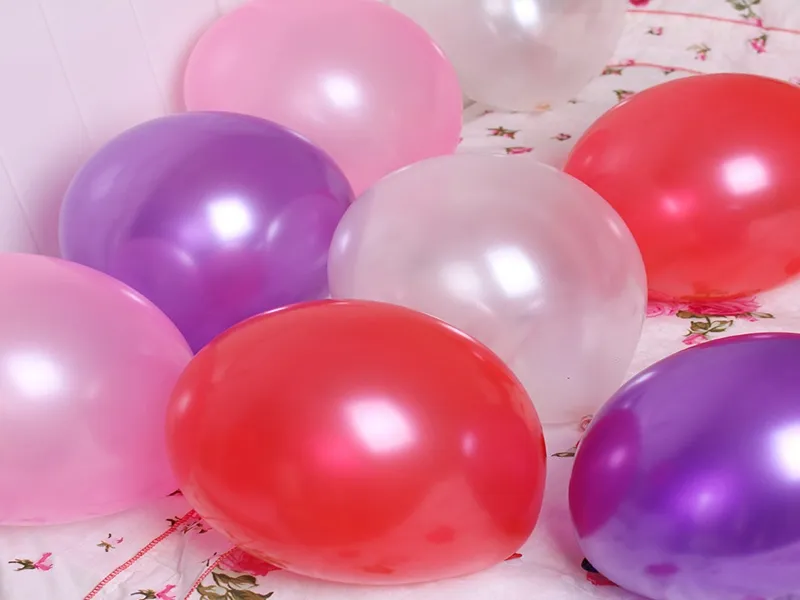 1000 adet / grup Hızlı kargo 10 Inç 1.5g lateks Balonlar Doğum Günü Düğün Süslemeleri Balonlar Pembe Beyaz Mor Parti malzemeleri
