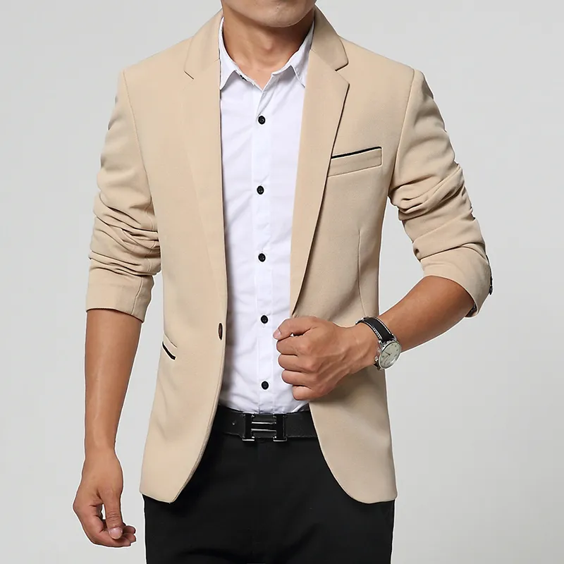 Blazers Wholesale 2017 Summer Style Luxury Business Casual Suit Men Blazers Formal Wedding Dress Jackets Brand Design Plus Size M4XL 13M