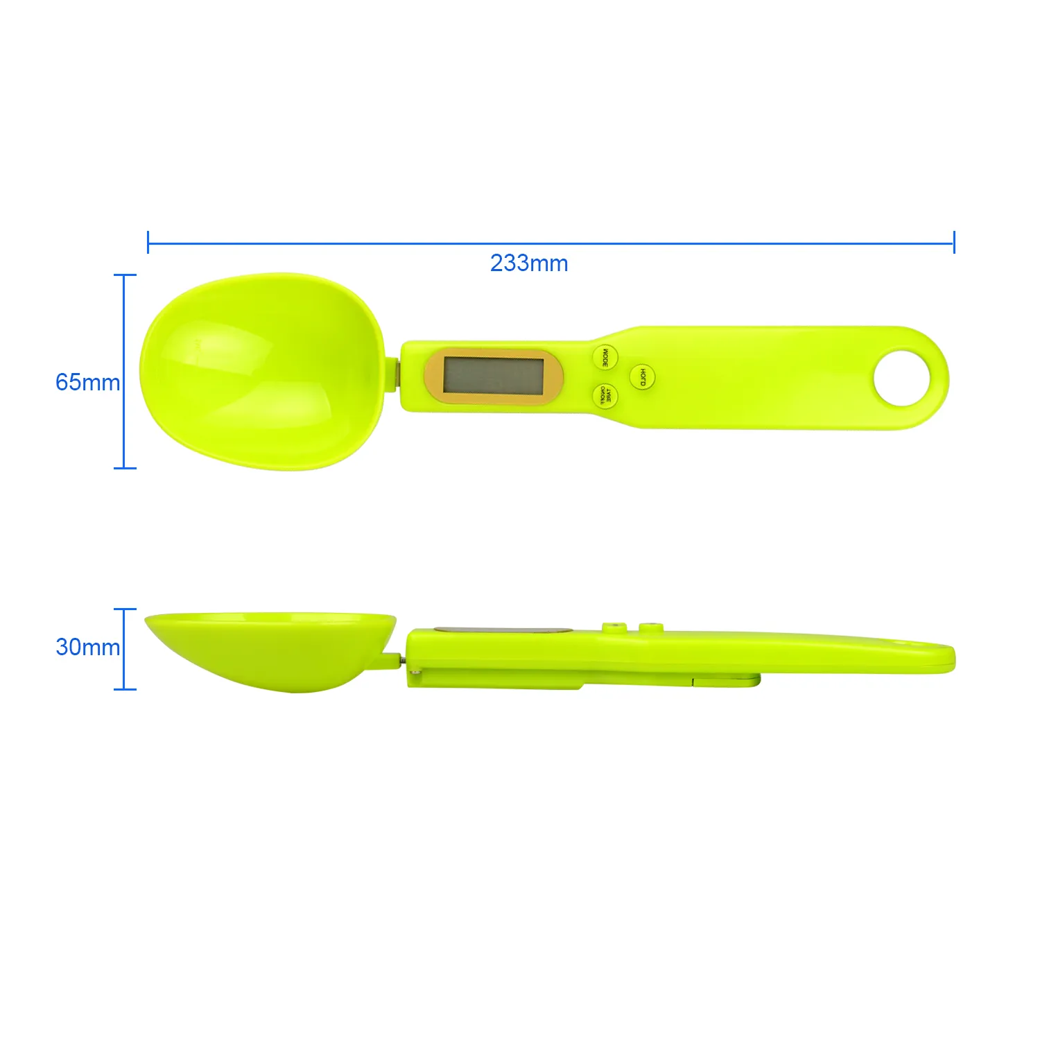 Strumento di equilibrio bilancia da laboratorio misurazione di alimenti da cucina con cucchiaio digitale LCD da 500 g/0,1 g