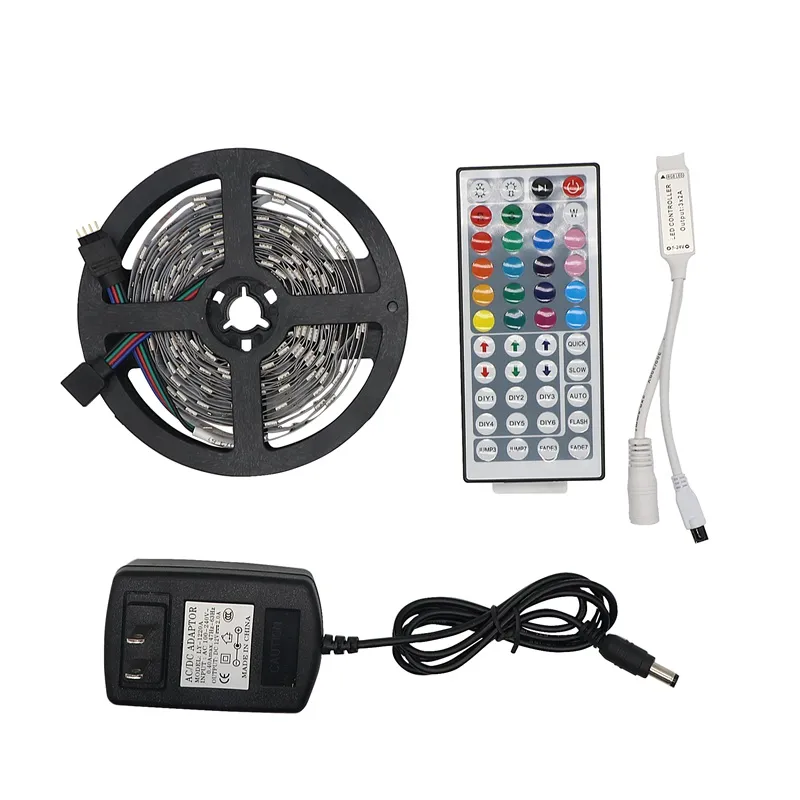 Kit Striscia LED Multicolore RGB 12V 10MT + Telecomando e Alimentatore -  Coop LED