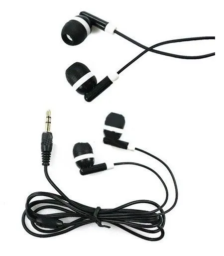 300 stks/partij 3.5mm In-Ear koptelefoon hoofdtelefoon headsets voor Mp3 MP4 MP5 PSP Mobilephone