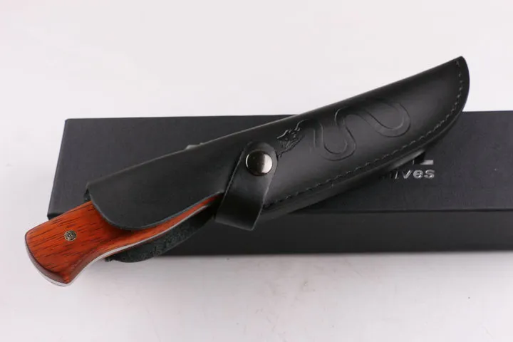 Kleine rode Python Boyd Messen Camping Vissen Wandelen Tactische Combat Hunting Fixed Blade Mes