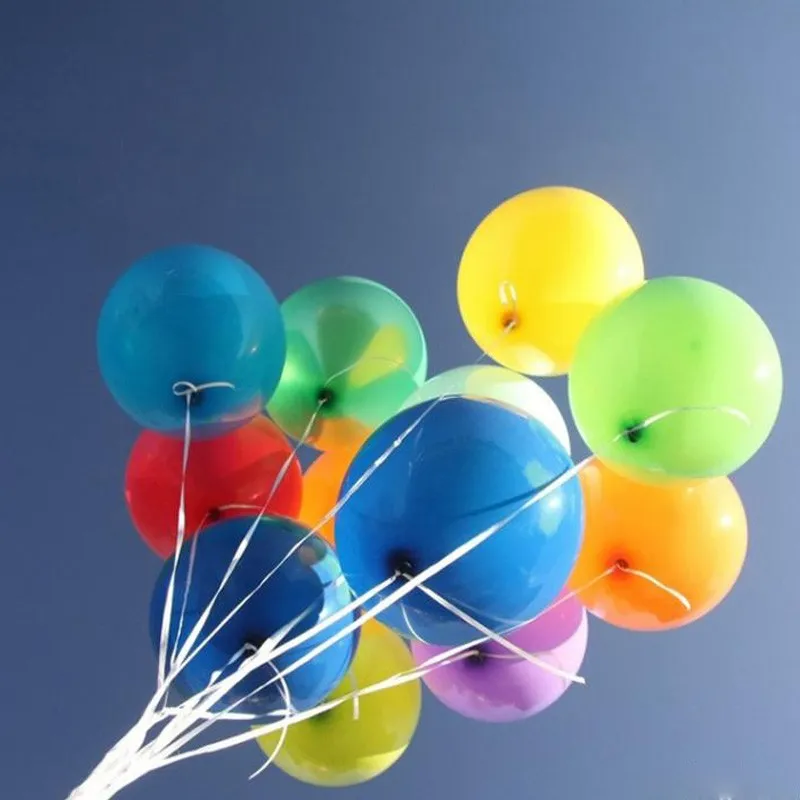 200 stks / partij Gemengde 9 kleuren 10 inch 1.8G Pearl Ballonnen Bruiloft Ballon