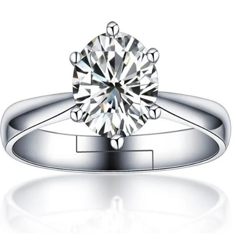 Marcas de anéis de casamento Anéis de pedras preciosas para mulheres DHL Jóias com diamantes 18K branco banhado a ouro 925 prata esterlina banhado charme casamento de cristal