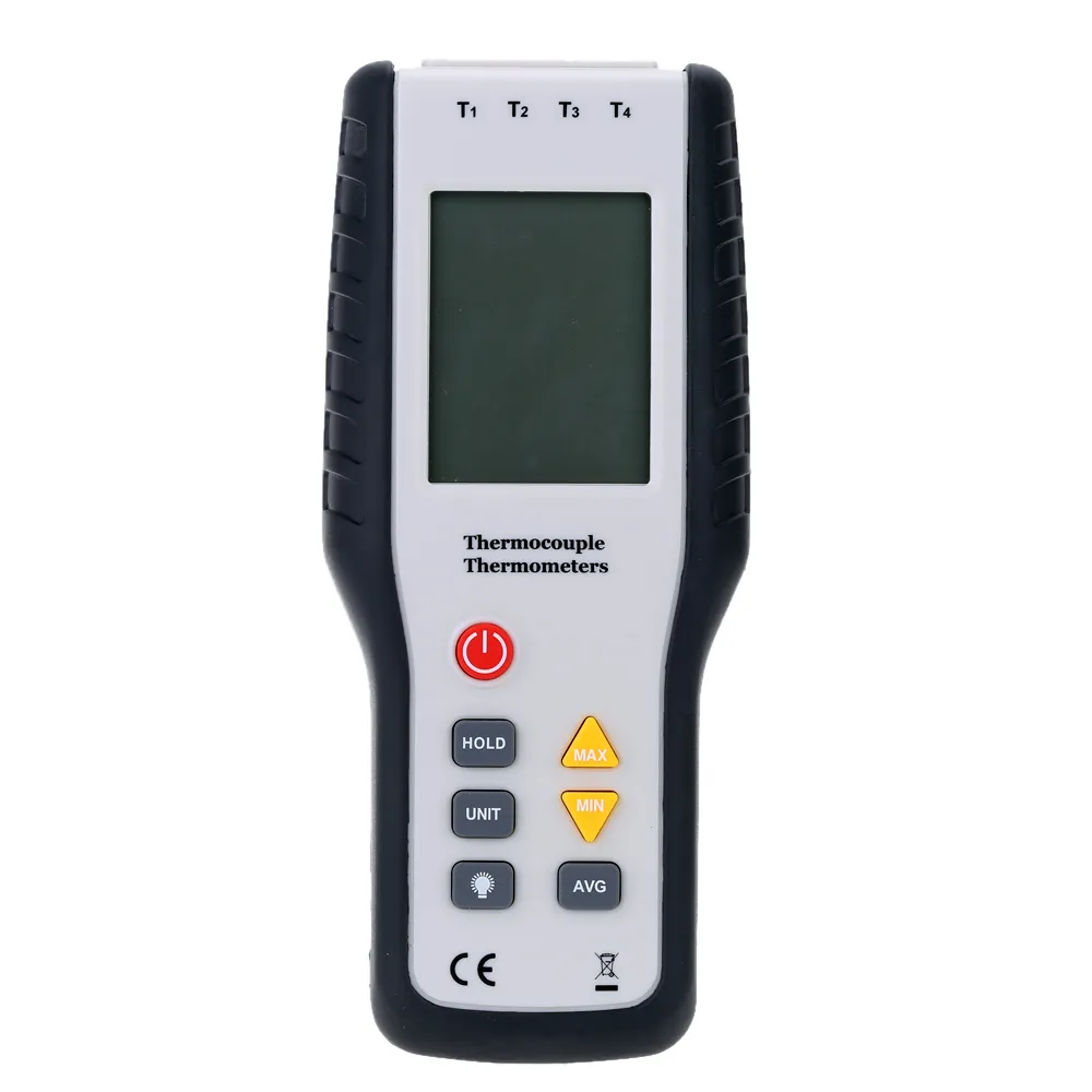 Freeshipping Handheld Digital 4 kanałowy Termometr wysokiej precyzji Miernik temperatury K Czujnik termopary -200 ~ 1372degrees / -328 ~ 2501F