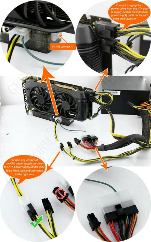 ATX-Power Supply Cable Connection