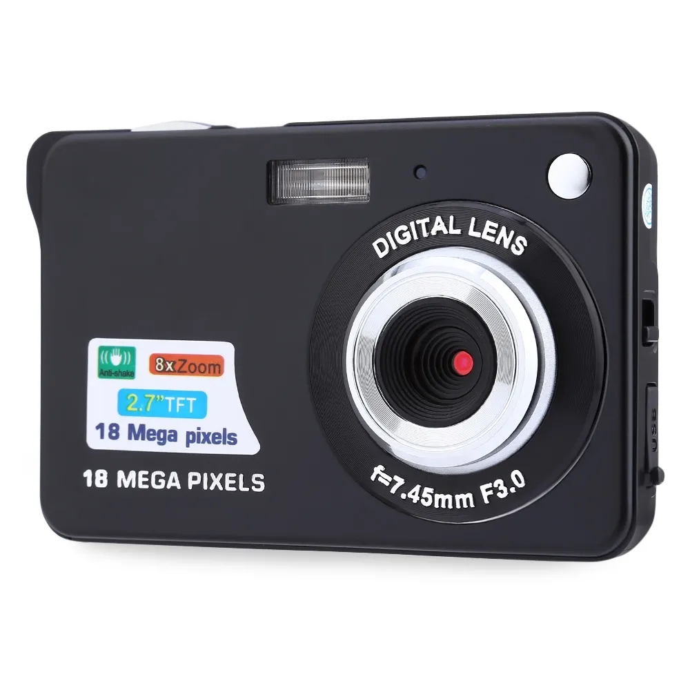 Digitale camera 2.7 inch TFT LCD 18.0 Mega pixels 8x digitale zoom anti-shake video camcorder fotocamera