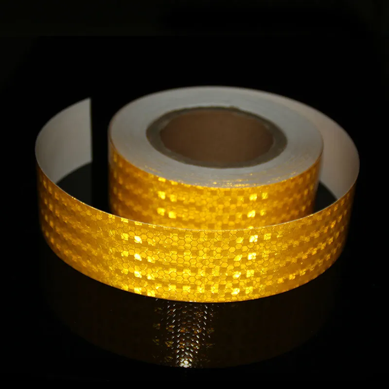 5CM*45.7M Different Color PVC/PET Traffic Signal Night Stripe Reflective Tape Safety Warning Sticker Car Reflection Tape For Trailer