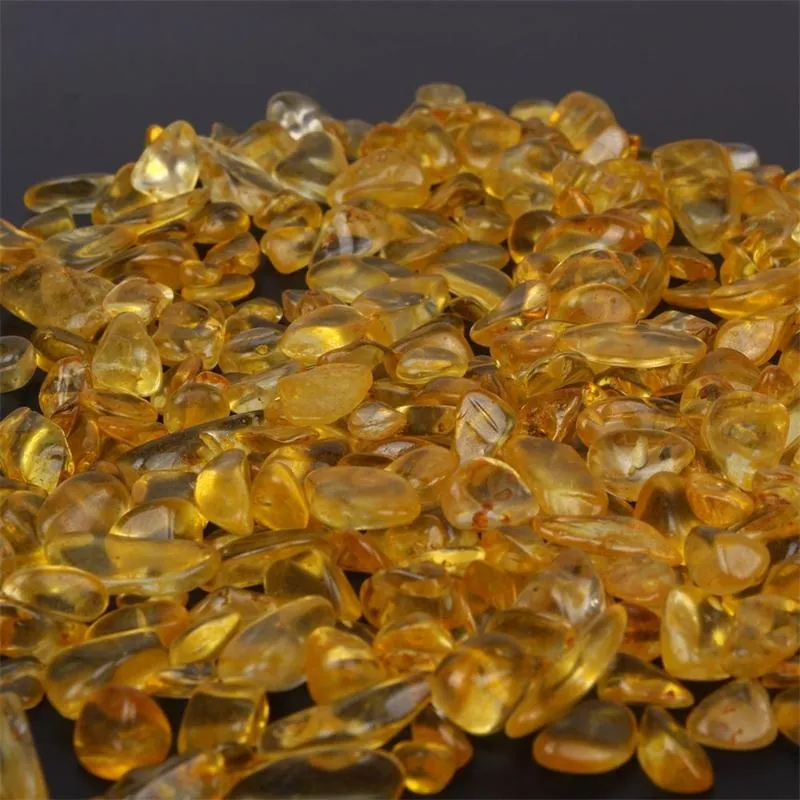 Mais novo 100g amarelo citrino cristal de quartzo pedra preciosa talão caído mini pedra rocha cura para home aquarium fish tank decor