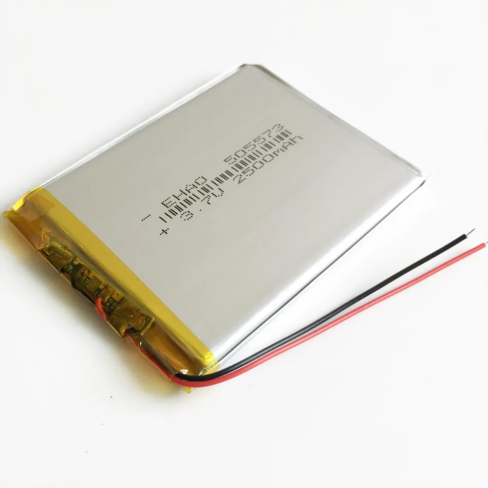 EHAO 505573 DVDパッドのGPSパワーバンクカメラ電子書籍レコーダーのための3.7V 2500mAh Liポリマーリチウム充電式電池の高容量セル