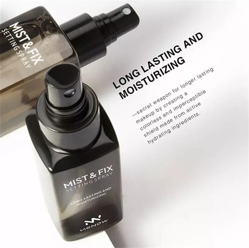 Hot New Makeup Menow MISTFIX spray fissante Primer idratante a lunga durata 75ml Spedizione Dhl