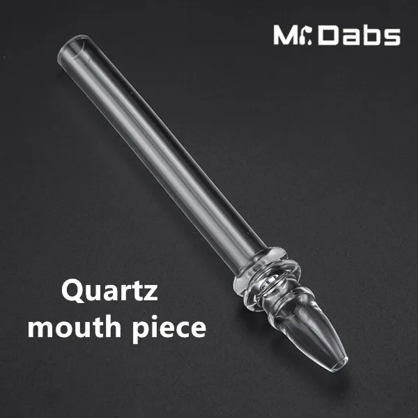 Retail Quartz Mouthpiece Filter Tip Smoking Accessories for Nectar Collect Glass Nail Mouth Piece for Water Bong