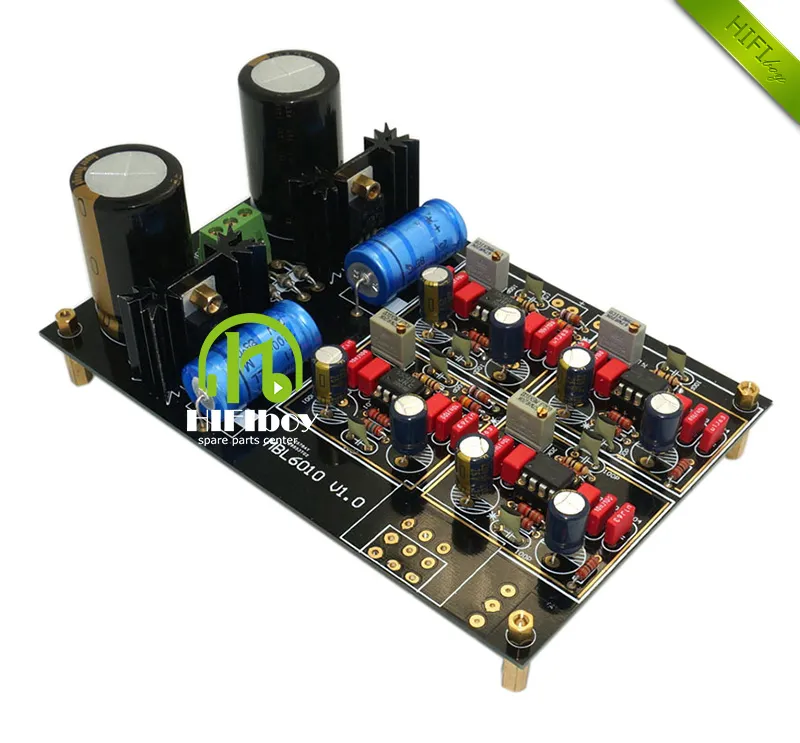 Freeshipping HIFI Preamplifier Estéreo Adote AD797 High-end Personalizado MBL6010 D Preto Gold Edition sistema de Áudio de Nível Superior Preamp