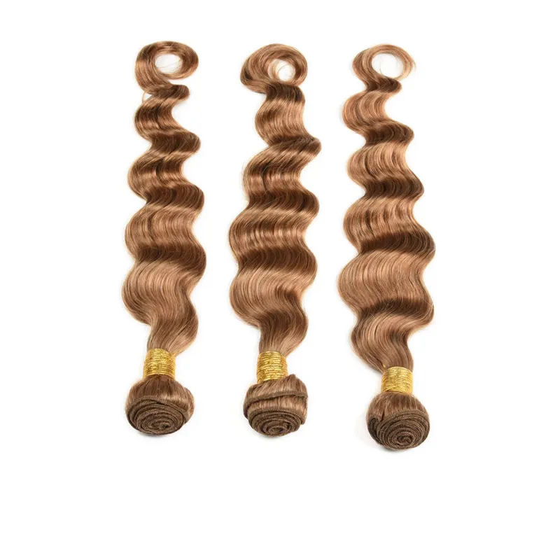 # 27 Mel Loira Brasileira Onda Profunda Do Cabelo Virgem Onda Extensões Morango Loira Remy Do Cabelo Humano Tecer Trama 3 Ofertas Bundle