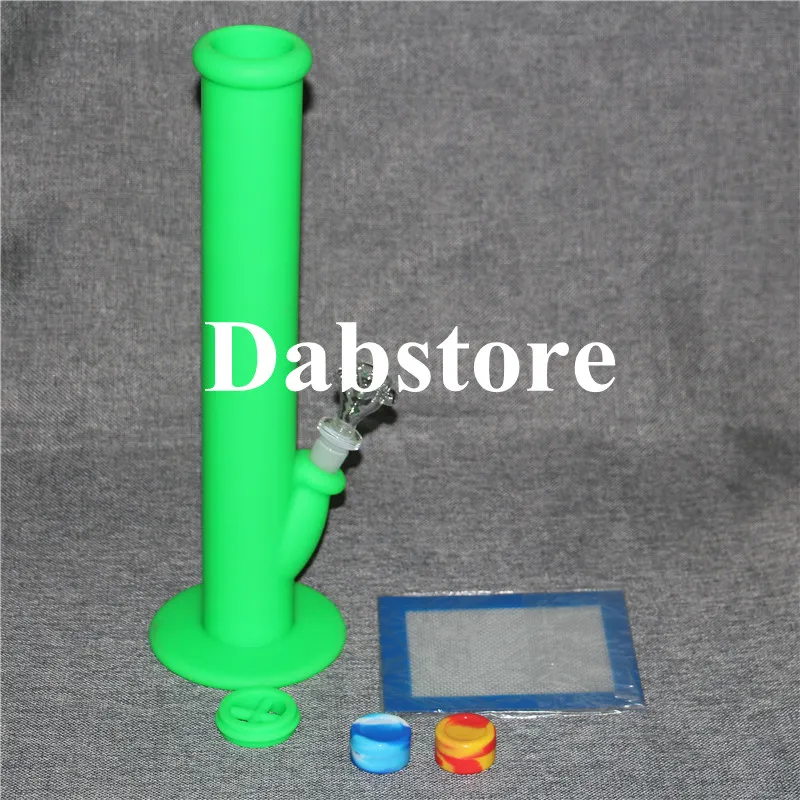 2 stks Silicone Wax Container met vierkante vellen Pads Mat Silicone Bong Silicon Water Pipe Dabber Tool voor Dry Herb Jars DAB