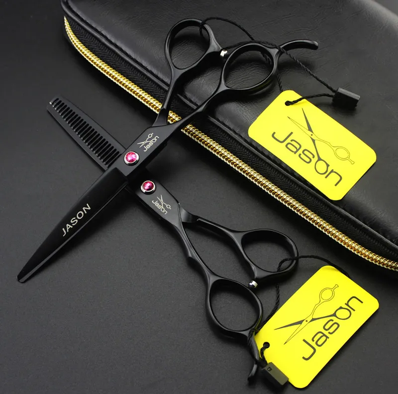 60 인치 Jason JSON JP440C 왼쪽 손 미용 가위 세트 lefthended cutting shinning scissors mair scissors barber scissors lzs9387598