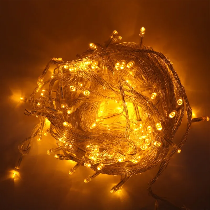 20M 200leds multicolore LED guirlande lumineuse 110V 220V EU/US plug extérieur étanche Led décoration lumière pour noël