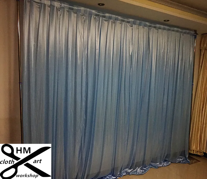 3M high by 3M wide wedding decoration curtain black backdrop color Party Curtain Celebration draps Performance Background Satin Dr7506722